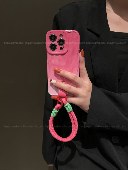 กระเป๋าใส่โทรศัพท์หินอ่อนขนาดเล็กสำหรับ-iphone14promax-colour-dye-rose-กรณีโทรศัพท์สีแดงสำหรับ-iphone13pro-round-zero-wallet-pendant-case-สำหรับ-iphone12promax-บล็อกบล็อกที่มีสีสันกรณีโทรศัพท์สำหรับ-i