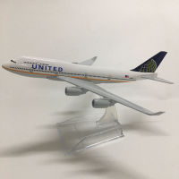 JASON TUTU 16cm United Boeing B747 400 Plane Model Airplane Model Aircraft Model Diecast Metal Airplanes 1:400 Plane Toy