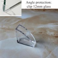 ﹍▨ 4pcs Triangle Square Clip Protector Table Corner Edge Transparent Guard Corner Cover Connecting Bracket Glass Coffee Table Angle