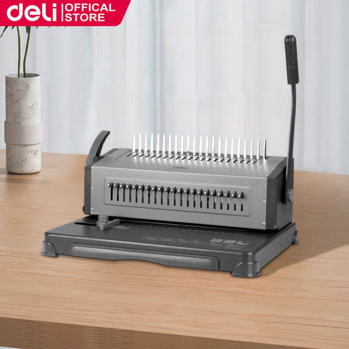Deli A4/A5 Heavy Comb Binding Machine Office School Home Punch Document