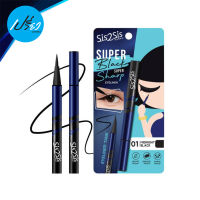 SIS2SIS ซิสทูซิส ซุปเปอร์ แบล็ค ซุปเปอร์ ชาร์ป อายไลเนอร์ SIS2SIS SUPER BLACK SUPER SHARP EYELINER.(มีให้เลือกแบบแพ็คเดี่ยวและยกกล่อง)