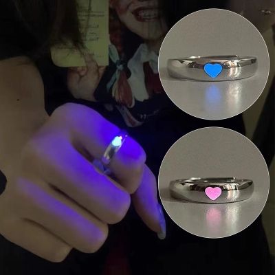 In Dark Fashion Adjustable Couples Rings Color Pink Jewelry