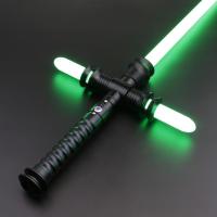 ชิงช้าอย่างลื่นไหล/SN Pixel Lightsaber ต่อสู้หนัก11สีเปลี่ยน10ชุดแบบอักษรเสียงโลหะ Hilt Cross ดาบเลเซอร์ของขวัญและของเล่น