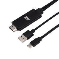 ใช้บังคับ S8 P20 USB type เลี้ยว hdmi พร้อมแหล่งจ่ายไฟ Type TO HDMI4k สายอะแดปเตอร์ HD