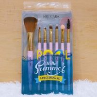 NEE CARA BE COLORFUL Hello Summer 7-PIECE BRUSH SET N691 เซทแปรง 7 ชิ้น