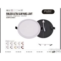 ดาวไลท์แบบฝังฝ้า panel light 12w ขนาด 5" วัสตุคุณภาพ ใช้งานได้นาน ทนทาน ขอบบาง