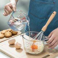 [COD] Glass beaker home heat-resistant tempered with scale baking milk can be microwave oven