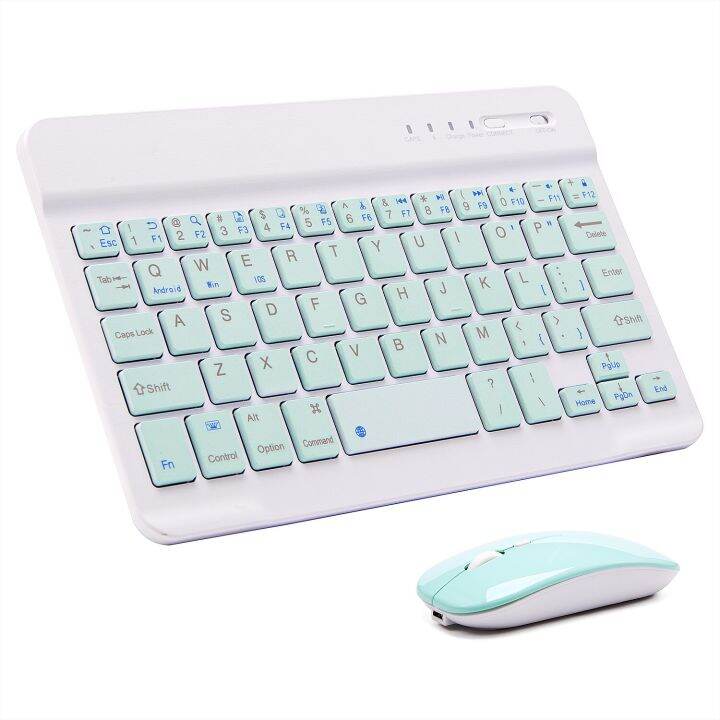 Pink Wireless Bluetooth Keyboard And Mouse Mini Keyboard English