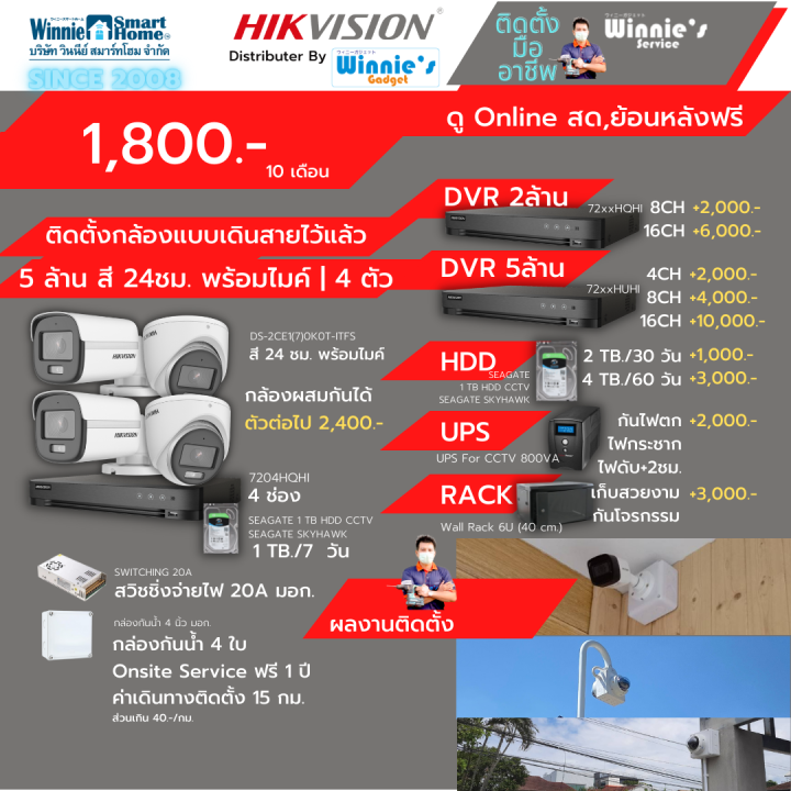 เพียง1700บ-ด-hikvision-ชุดกล้องวงจรปิดanalog-5-ล้าน-4-กล้อง-สำหรับคนที่เดินสายไว้แล้ว-มีบริการติดตั้งฟรี-ในเขตกรุงเทพ