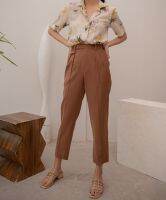 Vintage Spring Pants - Cinnamon Brown ลื่น เรียบ ทิ้งตัว ไม่มีซับใน