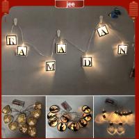 JEE 10LED 2เมตรสำหรับบ้านอิสลามมุสลิมอุปกรณ์งานเลี้ยงโคมไฟสาย LED โคมไฟเดือนรอมฎอนของตกแต่ง Eid Mubarak คารีมรอมฎอน