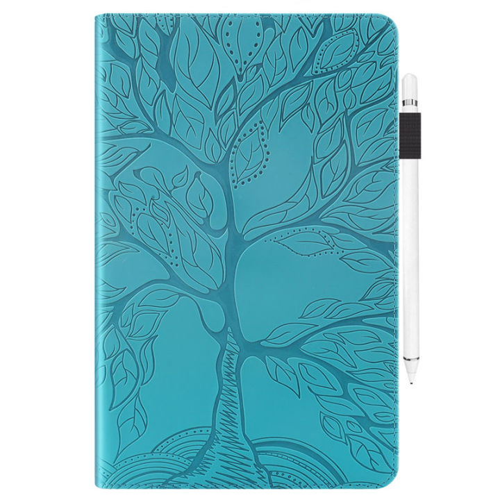 case-สำหรับ-ipad-10th-generation-2022-a2757-smart-case-ปกหนังสำหรับ-ipad-10-9-2022-case-แท็บเล็ตต้นไม้นูนยืน-case