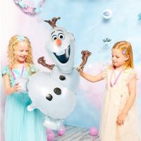 1pc Disney Olaf Cartoon Elsa Anna Snow Queen Princess Foil Balloons Air Inflatable Globo Baby Shower Birthday Party Decorations Artificial Flowers  Pl