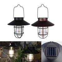 Solar R Camping Lantern Waterproof Vintage Night Lighting Portable Outdoor Hanging Tent LED Chandelier Light for Emergency