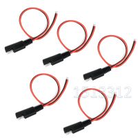 DIY 5 PCS SAE Power Automotive Extension Cable 18AWG 30CM 2 Pin with SAE Connector Cable Quick Disconnect Extension Cable