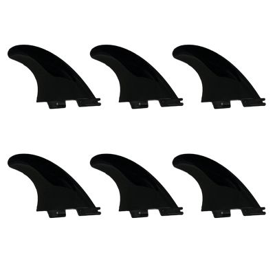 6PCS Surfboard Fins Thrusters Surf Board Fins for FCS II G5 Surfing Fins Nylon Surf Fins