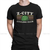 Pedal Hard To Avoid Monsters Z City Cycling Club O Neck Tshirt One Punch Man Manga Pure Cotton Basic T Shirt Men Clothes S-4XL-5XL-6XL