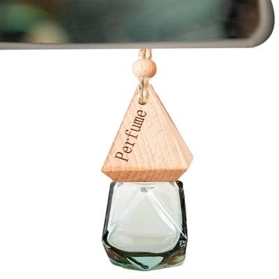 【DT】  hotCar Essential Oil Diffuser Fragrance Air Freshener Scent Perfume Bottle Ornament Hanging Empty Bottle Interior Accessory