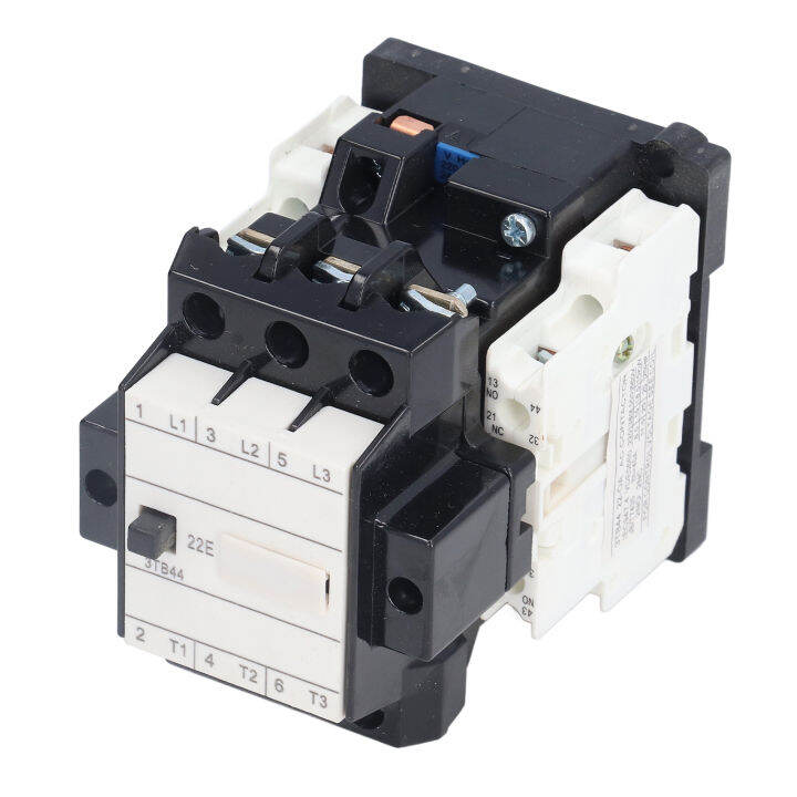 2nc-2no-ac-คอนแทค-pa66-thermosetting-plastic-din-rail-คอนแทคเตอร์-ac-220v