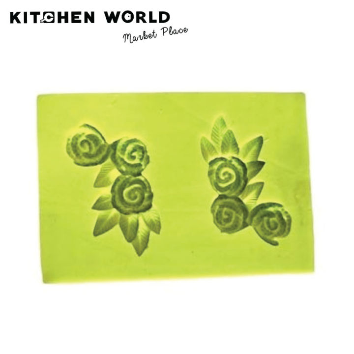 KF022 ROSES NR.6 FONDANT SILICONE MOULD / พิมพ์ซิลิโคน พิมพ์ฟองดอง