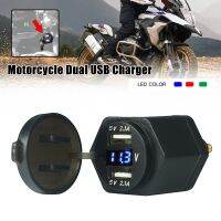 Motorcycle Dual USB Charger Digital Display DIN Plug Waterproof Adapter For BMW R1250GS R1200GS F 850 GS K1600GT R1150RT R1200RT