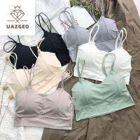 UAZGEO ฤดูร้อน อารมณ์ เด็กผู้หญิง สีทึบ ผู้หญิง เกาหลี บราไร้สาย เสื้อชั้นใน ท็อปทูป ถัง