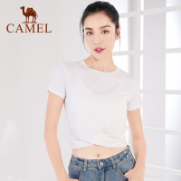 Cameljeans กีฬาเสื้อยืดสตรีฤดูร้อน Casual Cooling Crop Top ผู้หญิงแขนสั้นโยคะ Plain Tops สำหรับหญิง