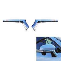 4Pcs ABS Chrome Side Rearview Mirror Strip Cover Trims Sticker for Toyota Corolla Cross 2021 2022 RHD