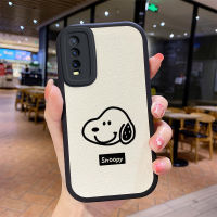 เคสVivoY20 2021 Case Snoopy leather ซิลิโคนนุ่มกล้องหน้าเต็มหน้า ป้องกันกล้อง กันกระแทก ฝาหลัง