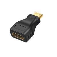 ◑ Male to Female Mini HDMI-Compatible to HDMI-Compatible Adapter HD 1080P Adapter for HDTV HDMI-Compatible Converter