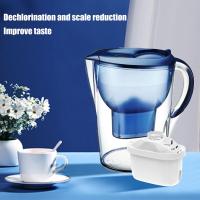 Water Filter Jug 3.5L White With Filter Cartridges Household Water Filter Kitchen Activated Carbon Multiple Filtration Kitchen