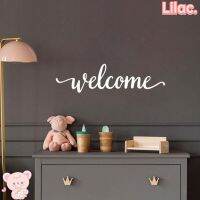 DSF Studio Lilac สติ๊กเกอร์ไวนิล Welcome Wall Art Diy สไตล์โมเดิร์นสําหรับติดตกแต่งผนังห้องนอนห้องนั่งเล่น