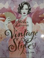 หนังสือ วาดภาพ แฟชั่น ภาษาอังกฤษ STICKER FASHIONISTA VINTAGE STYLE