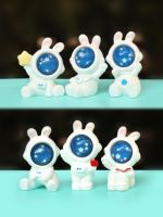 ❀❀ astronaut bunny model doll cartoon rabbit resin ornaments blind box toy childrens holiday gift