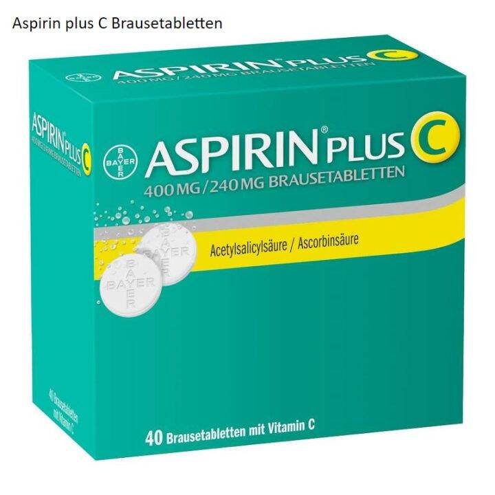 German Imports Of Bayer Aspirin Vitamin C Effervescent Tablets Bayer Aspirin C 40 Grains Lazada PH