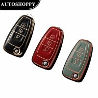 wenminr Fashion Car Key Cover Bag Case Shell for Ford Focus 23 MK3 ST RS Ecosport Kuga Escape Fiesta Fold C-Max S-Max Mondeo Accessories