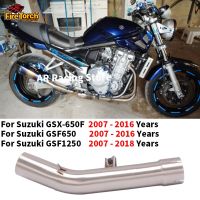 Slip On For SUZUKI GSX650F GSF650 GSF1250 2007 - 2018 Motorcycle Exhaust System Escape Modified Link Pipe Connect 51mm Muffler Haberdashery