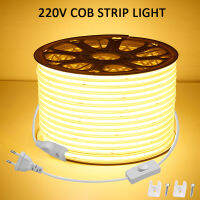 ความสว่างสูง 220V COB LED Strip Light กันน้ำริบบิ้น LED Light สำหรับห้องนอนห้องครัวกลางแจ้ง-Youerd