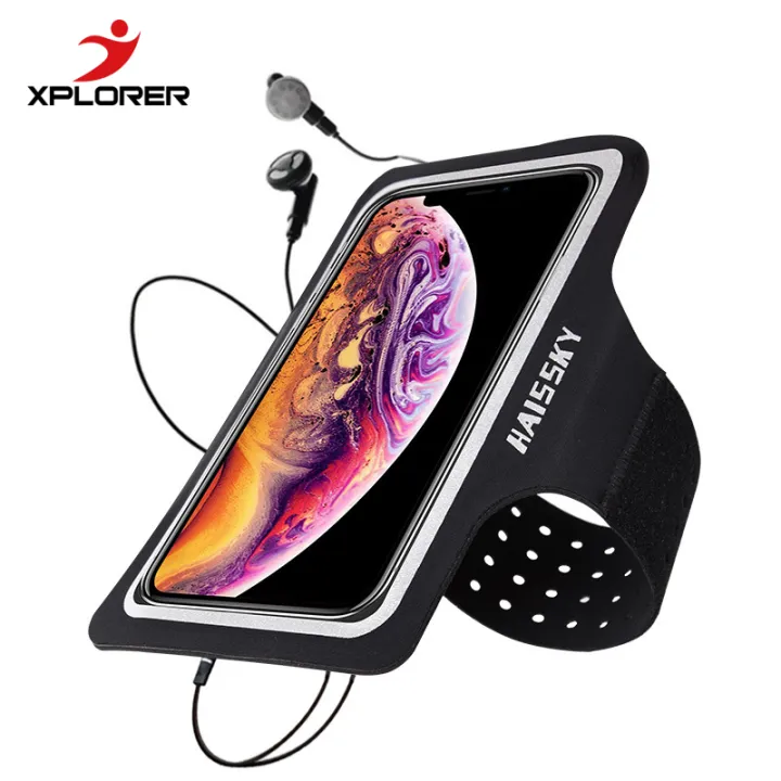 Sports Phone Armband Gym Jogging Cycling Walking Cellphone Holder Mobile Pouch for up to 6.5inch
