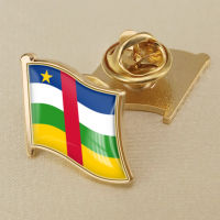 Central African countries China Africa National Flag Crystal Resin Drop Badge Brooch Flag Badges of All Countries in the World All-metal Brooch Copper Brooch Collection