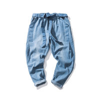 2021Streetwear High Quality Male Loose Feet Pants Chinese Retro Washed Loose Waist Jeans Harajkuku Baggy Harem Pants Men 5XL