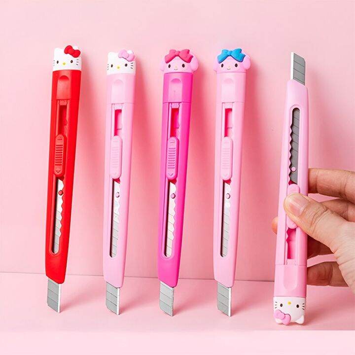 Kawaii Sanrio Utility Knife Anime Kuromi Cinnamoroll Mymelody Cartoon ...