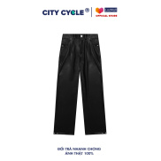 Quần da Reflection City Cycle - quần dài da ống suông nam nữ Local Brand