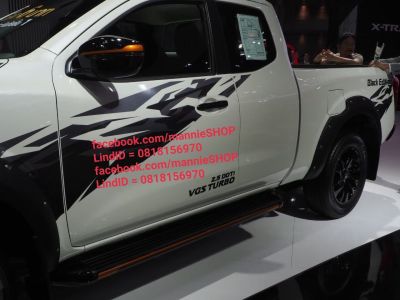 สติ๊กเกอร์งานตัดคอม ลายข้างรถ NISSAN NAVARA BLACK EDITION ปี 2018 ติดรถ แต่งรถ นิสสัน นาวาร่า sticker สวย งานดี หายาก ลายพราง ลายทหาร