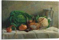 Adolphefelix Calssill Life With Vegeters Partgeand A Jug1858art Printsvintsvintage Artcanva โปสเตอร์ภาพตกแต่งศิลปะบนผืนผ้าใบสำหรับติดกำแพงห้องนั่งเล่นโปสเตอร์ภาพวาดตกแต่งห้องนอน