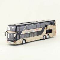 โมเดลรถโดยสารประจำทางรถของเล่น431 DT โมเดล Diecast ดึงกลับแสงเสียงการศึกษาของขวัญเด็ก