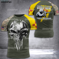 New！Tentara Meksiko 2023！VETERAN T-shirt Kasual Short Sleeve Round Neck Harajuku Street Style 3D Camo Print Summer Mens Wear Gadis 01 High quality products （Freeprinting of names）