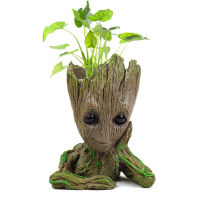 DFIG คุณภาพสูง ปากกาหม้อ ชาวไร่สวน สำหรับเด็ก มนุษย์ต้นไม้ ของเล่นโมเดล Groot Groot Action Figures กระถางดอกไม้กรูท ตุ๊กตาชาวไร่