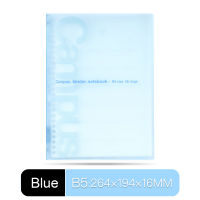 KOKUYO campus light-color loose-leaf note book B5 PVC transparent matte soft shell P733 daily schedule schedule thin notebook