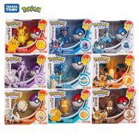 Genuine Pokemon Christmas Toy Gift Box Anime Figure Pikachu Mewtwo Eevee Lucario Charizard Pocket Monster Pokeball Cute Model